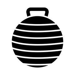 Exercise Ball glyph icon