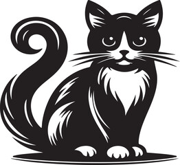 cat vector style  illustration 2024