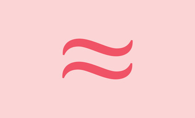 Obraz premium Equal approximately symbol in mathematics.