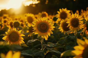 sunflower landscape