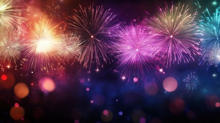 Obraz premium Fireworks at Night