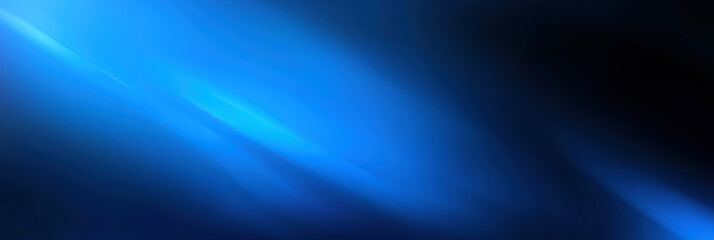 A wide banner with an abstract dark blue gradient background, where the colors are blurred and defocused, ideal for digital or tech designs 