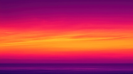 A vibrant tropical sunset gradient blending hot pinks, fiery oranges, and deep purple 