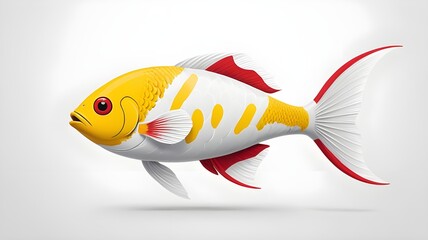 fish on a white background