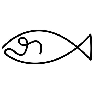 Fish. Ideal for use as a transparent PNG.