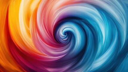 Obraz premium Dynamic Abstract Swirl of Vibrant Colors | Mesmerizing Artistic Color Blend Background