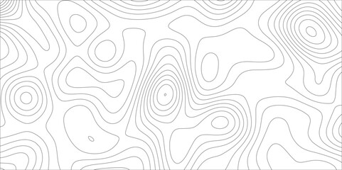 Ocean topographic line map with curvy wave isolines vector illustration. Abstract topographic contours map background, Vector contour topographic map. Cartography texture abstract banner use.	
