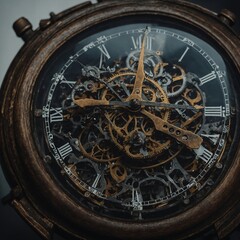 Fototapeta premium The significance of intricate watch dials in enhancing overall design