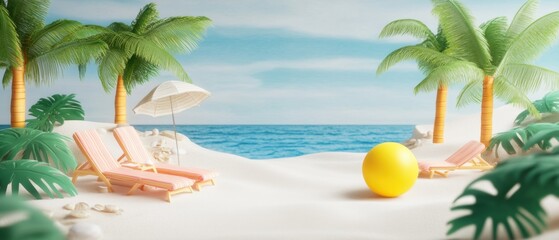 Obraz premium Tropical Beach Paradise