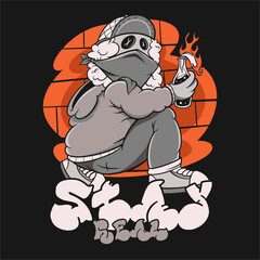 Vandalism graphic t shirt, graffiti t shirt design for print, urban design, youth culture  vector illustration