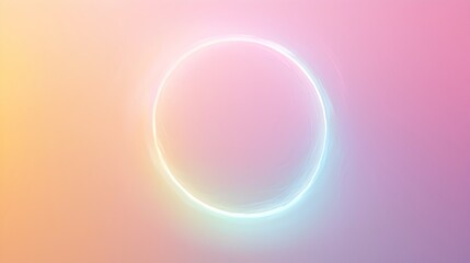 Obraz premium Radiant Pastel Glow Circle with Dreamy,Whimsical Effect