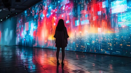 Engaging Digital Art Installation Harnessing Interactive Communication Technology to Captivate Viewers