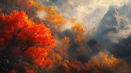 Fototapeta premium 秋の紅葉