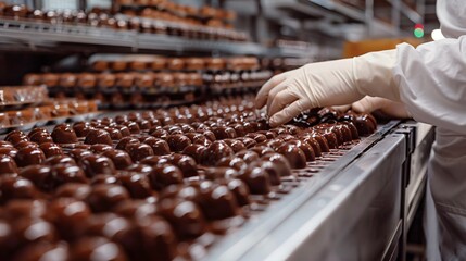 Chocolates factory production line