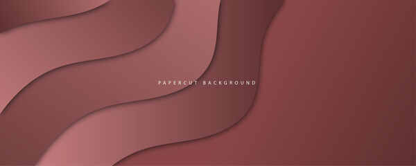 Paper cut background wallpaper vector design for banner or backdrop.