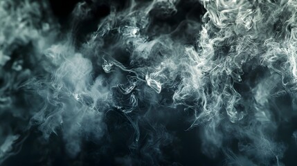 Captivating Smoke-Like Abstract Shapes Blending in Moody Atmosphere