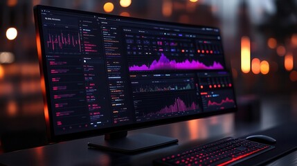 sleek intuitive kpi dashboard displaying vibrant data visualizations modern ui design with clean layout and bold infographics empowering business professionals to make datadriven decisions