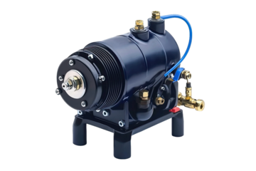 High-quality air compressor with sleek design, perfect for automotive or industrial use. Reliable and efficient performance.