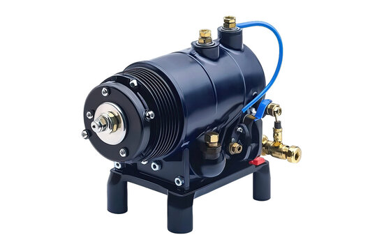 High-quality air compressor with sleek design, perfect for automotive or industrial use. Reliable and efficient performance.