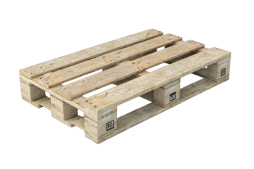 A classic wooden pallet, ideal for storage or transportation. Strong, durable, and perfect for various industrial applications.