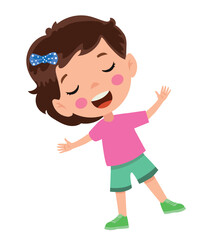 vector illustration of students in different postures