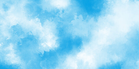 watercolor abstract painting of blue grunge texture, The morning fresh sky blue texture clouds, watercolor texture and watercolor and grunge blue paper.