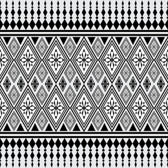 black and white background, Ethnic pattern seamless art for fabric geometric ethnic pattern seamless, wallpaper, background. Design for fabric print repeat, curtain, carpet ,geometry illustration.