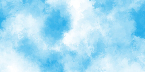 watercolor abstract painting of blue grunge texture, The morning fresh sky blue texture clouds, watercolor texture and watercolor and grunge blue paper.