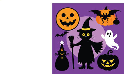 
Halloween Themed Hand Drawn Vector Graphics Collection
