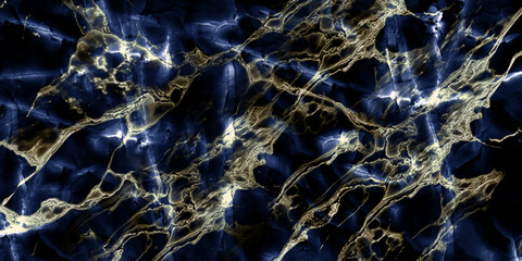 black golden stone texture with glossy surface.