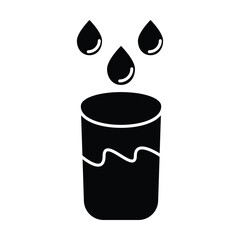 glass icon vector on white background