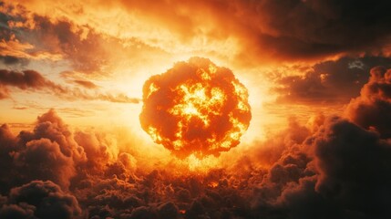 Fiery Explosion in the Sky