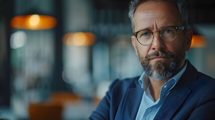 Fototapeta premium Visionary Businessman Leads Innovation Workshop on Disruptive Technologies for Business Growth and Success