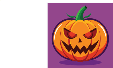 Cute Pumpkin Halloween vector Illustration
