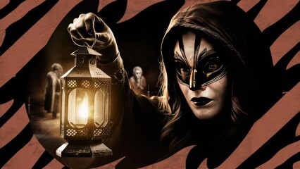 a hauntingly beautiful nightmare logo design