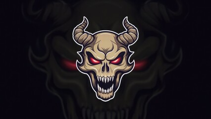 a hauntingly beautiful nightmare logo design