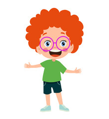 vector illustration of students in different postures