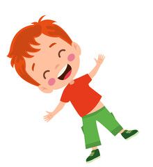 vector illustration of students in different postures