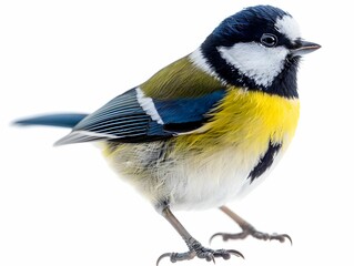 Obraz premium A blue tit perched gracefully on a branch in natural light