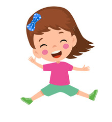 vector illustration of students in different postures