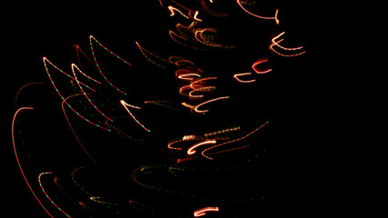 Konfetti Digital Glow Effekt Overlay dunkler Hintergrund festlich feiern 