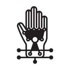 High Tech Glove Solid Black