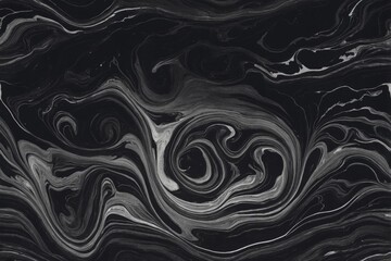 Obraz premium Abstract swirling black and white pattern