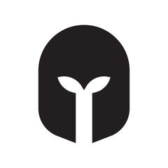 Spartan Helmet Solid Black