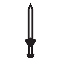 Long Sword Solid Black