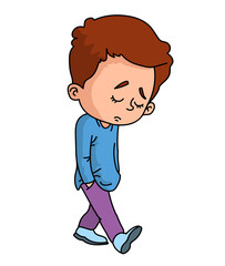 vector illustration of students in different postures