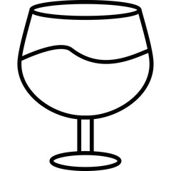 Cognac Glass Icon