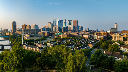Obraz premium Minneapolis Skyline: Downtown Cityscape in Stunning Detail