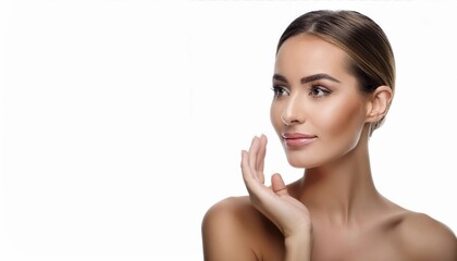 Naklejka premium cosmetic procedures for a beautiful woman in a beauty salon