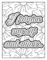 Inspirational quotes coloring page. Affirmative quotes coloring page. Positive affirmations for kids & students. Motivational quotes coloring page. Positive quotes coloring page. Good vibes.